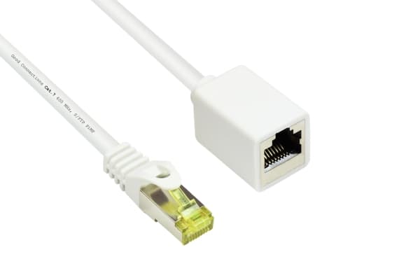 Alcasa 8070VR-030W, 3 m, Cat7, S/FTP (S-STP), RJ-45, RJ-45, Hvit