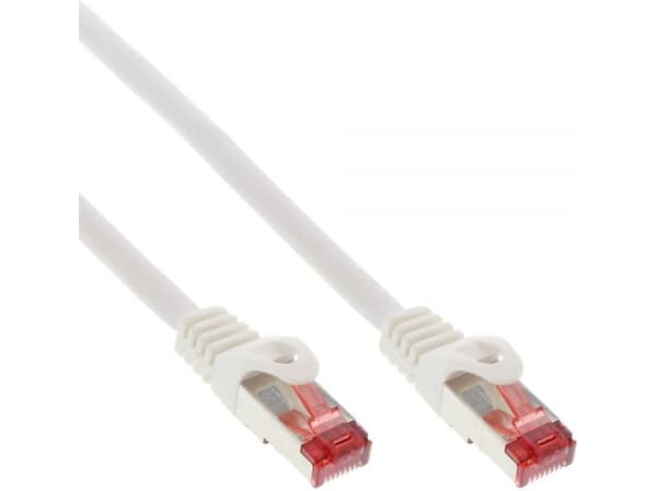 Inline Patchcord S/FTP, PiMF, Cat.6, 250MHz, PVC, CCA, hvit 10 m (76110W)