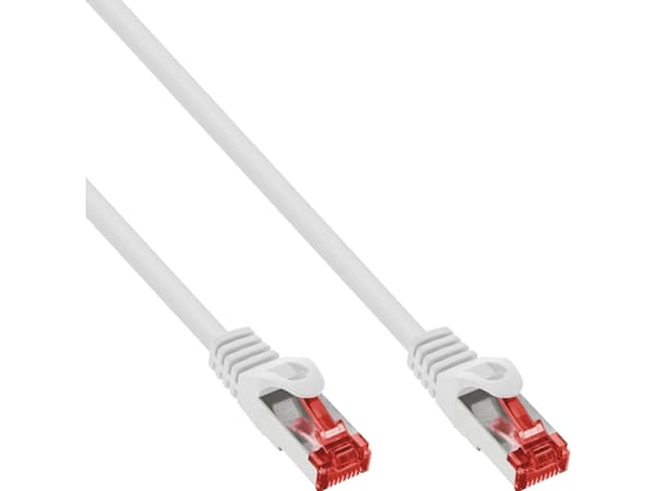Inline Patchcord S/FTP, PiMF, Cat.6, 250MHz, PVC, CCA, hvit 10 m (76110W)