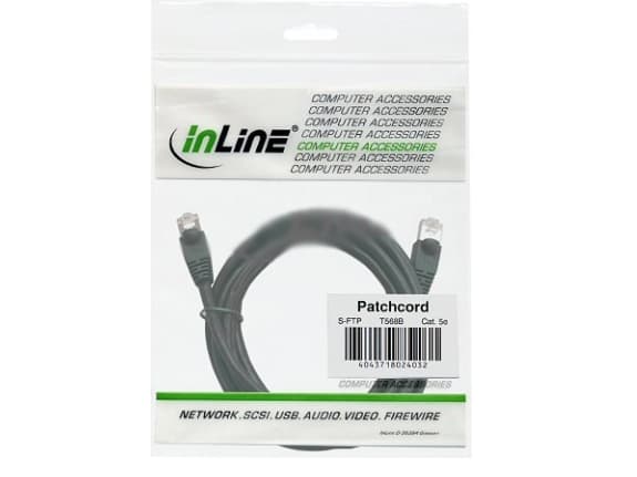 InLine 0.5m FTP Cat5e, 0.5 m, Cat5e, F/UTP (FTP), RJ-45, RJ-45, RJ-45