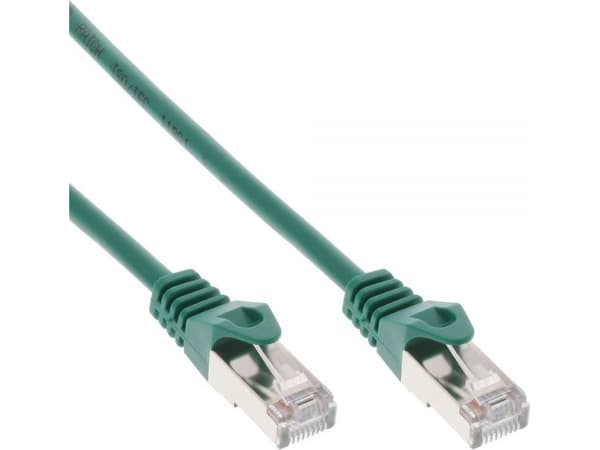 InLine 71533G, 0,3 m, Cat5e, F/UTP (FTP), RJ-45, RJ-45, Grønn