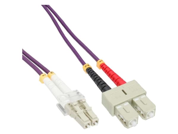 InLine LC/SC, 7,5 m, 7,5 m, OM4, 2x LC, 2x SC