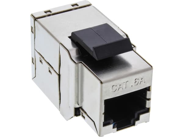 InLine 74206A, RJ-45, RJ-45, Sort, Sølv