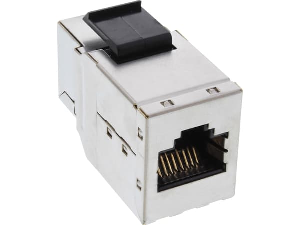 InLine 74206A, RJ-45, RJ-45, Sort, Sølv