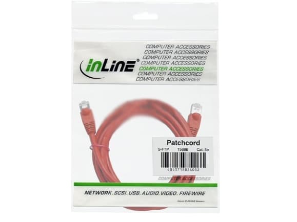 InLine 2m Cat5e, 2 m, Cat5e, F/UTP (FTP), RJ-45, RJ-45, RJ-45