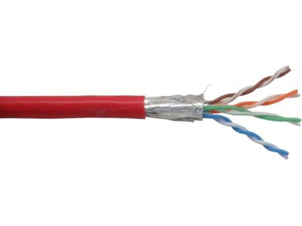 InLine 72099R, 100 m, Cat5e, SF/UTP (S-FTP), Rød