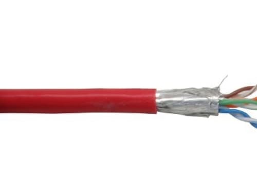 InLine 72099R, 100 m, Cat5e, SF/UTP (S-FTP), Rød