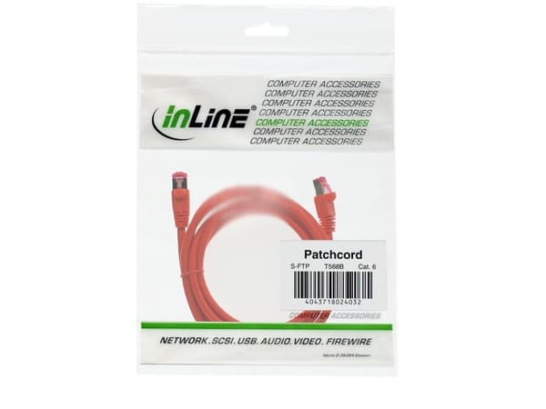 InLine 4043718114689, 25 m, Cat6, S/FTP (S-STP), RJ-45, RJ-45, Orange