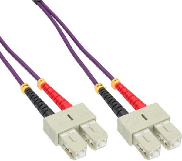 Inline Patchcord SC/SC-kuitu, 50/125 µm, OM4 25 m (83525P)