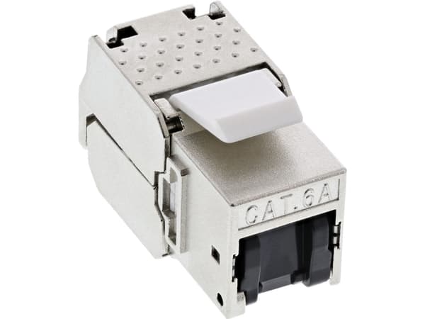 InLine 76202C, Vit, RJ-45, 10GBase-T, Cat6a, 500 MHz, 1 styck