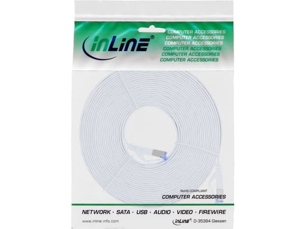 InLine 71805W, 5 m, Cat6a, U/FTP (STP), RJ-45, RJ-45