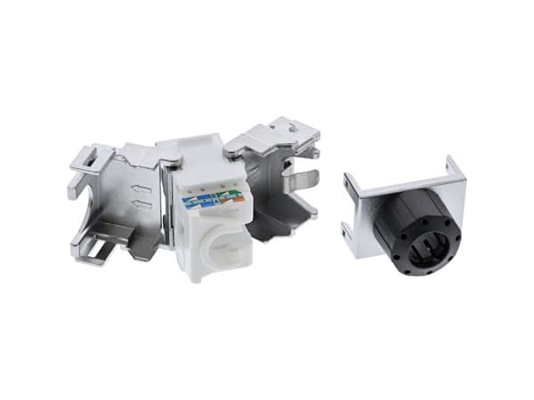 InLine 76202D, Flad, Sølv, RJ-45, LSA, Hunstik, Hunstik, Hunstik