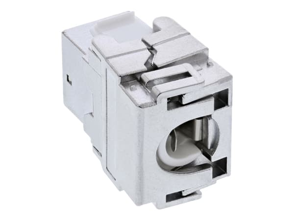 InLine 76202D, Flad, Sølv, RJ-45, LSA, Hunstik, Hunstik, Hunstik