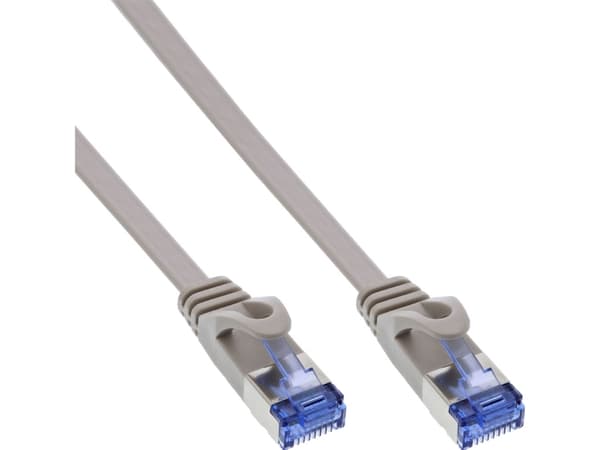 InLine 71801, 1 m, Cat6a, U/FTP (STP), RJ-45, RJ-45, Grå