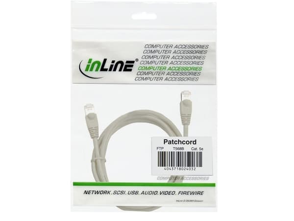 InLine 25m FTP Cat5e, 25 m, Cat5e, F/UTP (FTP), RJ-45, RJ-45, RJ-45