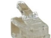 InLine 73094, RJ-11, Transparent, Vit, Plast, 100 styck