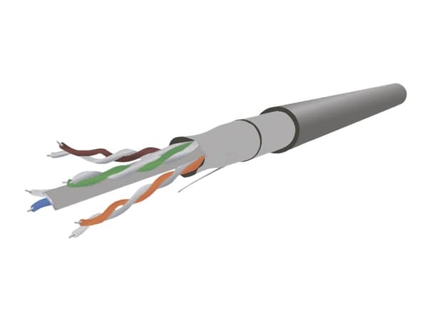Gembird - Liitäntäkaapeli - RJ-45 (uros) RJ-45 (uros) - 7,5 m - suojattu - CAT 6 - muotoiltu, säikeistetty - beige