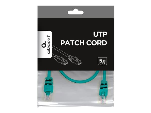 Gembird - Koblingskabel - RJ-45 (hann) til RJ-45 (hann) - 50 cm - UTP - CAT 5e - formstøpt - grønn
