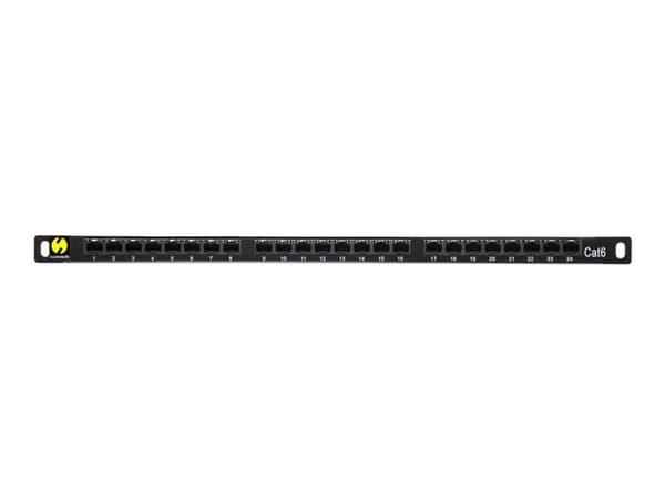 Netrack - Koblingspanel - rackmonterbar - CAT 6 - UTP - RJ-45 X 24 - 0.5U - 19"