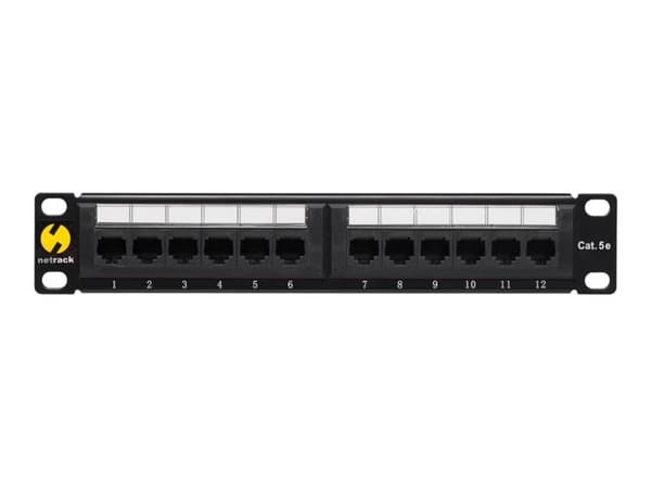 Netrack - Liitäntäpaneeli - stativmonitori - CAT 5e - UTP - RJ-45 X 12 - 10"