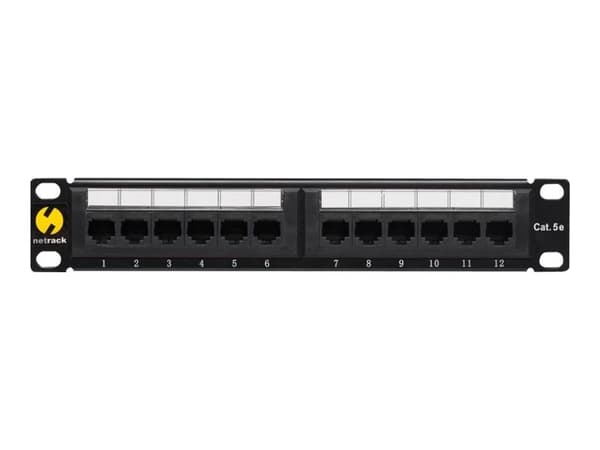 Netrack - Liitäntäpaneeli - stativmonitori - CAT 5e - UTP - RJ-45 X 12 - 10"