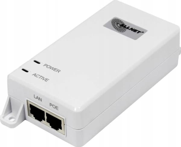 ALLNET ALL0488V6, 10,100,1000 Mbit/s, 10/100, IEEE 802.3, IEEE 802.3ab, IEEE 802.3af, IEEE 802.3at, IEEE 802.3u, Hvit, 100 m, 30 V