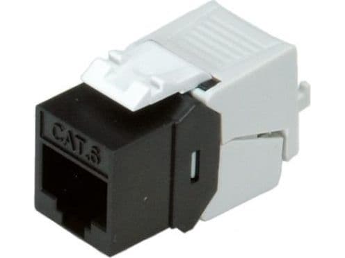 ROLINE Keystone Jack SLIM, Sort, RJ-45