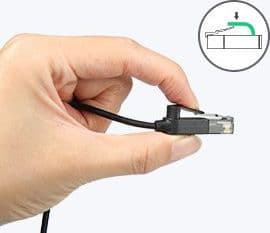 Ugreen Ugreen Cable Internett Nettverkskabel Ethernet Patchcord Rj45 Cat 6A Utp 1000 Mbps 3 M Svart (70653)