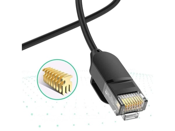 Ugreen Ugreen Cable Internett Nettverkskabel Ethernet Patchcord Rj45 Cat 6A Utp 1000 Mbps 3 M Svart (70653)