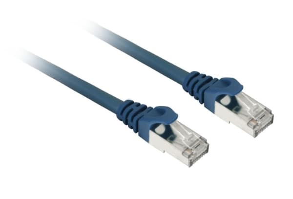 Sharkoon patch network cable SFTP, RJ-45, with Cat.7a raw cable (blue, 1 meter)