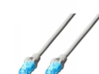 DIGITUS Ecoline - Koblingskabel - RJ-45 (hann) til RJ-45 (hann) - 5 m - UTP - CAT 5e - med støvel - grå