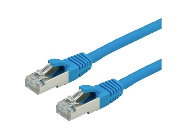Value S/FTP Patch Cord Cat.6, halogen-free, blue, 1m, Sininen, 100 O, 1 mm