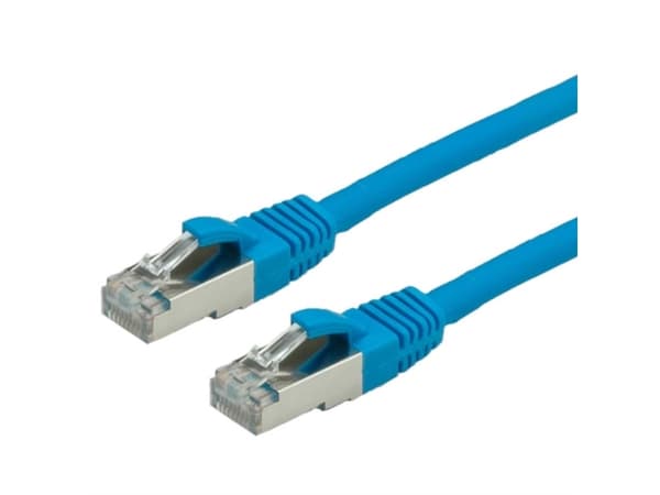 Value S/FTP Patch Cord Cat.6, halogen-free, blue, 1m, Sininen, 100 O, 1 mm