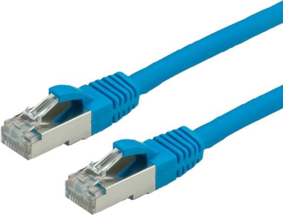 Value S/FTP Patch Cord Cat.6, halogen-free, blue, 1m, Sininen, 100 O, 1 mm