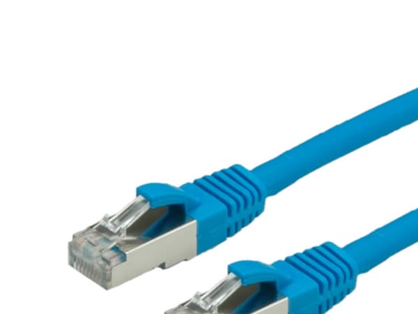 Value S/FTP Patch Cord Cat.6, halogen-free, blue, 1m, Sininen, 100 O, 1 mm