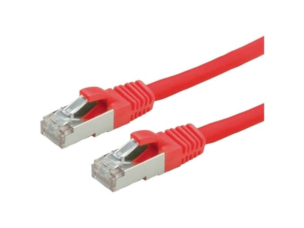 VALUE S/FTP Patch Cord Cat.6, halogen-free, red, 1m, Rød
