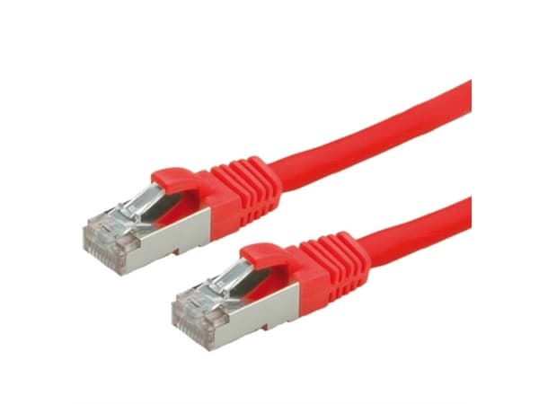VALUE S/FTP Patch Cord Cat.6, halogen-free, red, 1m, Rød