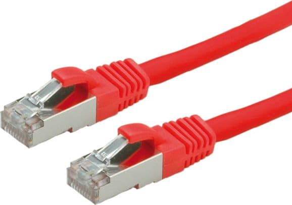 VALUE S/FTP Patch Cord Cat.6, halogen-free, red, 1m, Rød
