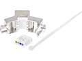 Miniatyrbild 3 av 4: Renkforce RF-4531196, RJ45, Silver, Honkoppling, Rak, Cat6a, 22/26