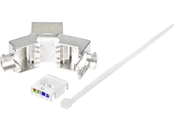 Renkforce RF-4531196, RJ45, Silver, Honkoppling, Rak, Cat6a, 22/26