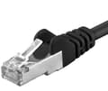 Miniatyrbild 1 av 4: PremiumCord PREMIUMCORD Patchkabel CAT6a S-FTP, RJ45-RJ45, AWG 26/7 5m cerná