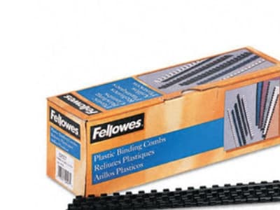 Fellowes - 14 mm - 30 cm - 21 ringer - A4 (210 x 297 mm) - 100 ark - svart - 100 stk plastbindekam - for Fellowes Galaxy 500, Orion 500, Pulsar+ 300,