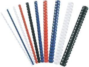 Fellowes Plastic Comb - 38 mm - 30 cm - 21 ringar - A4 (210 x 297 mm) - 340 ark - svart - 50 stk plastbindningskam - för Fellowes Galaxy 500, Galaxy