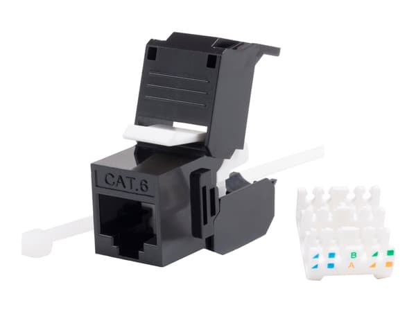 Netrack - Modulinnlegg - CAT 6 - UTP - RJ-45 - svart