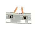 Pikkukuva 3 / 5: Keystone,moduuliräkki, 19" patch-paneeli 24xTP-moduulille, 1U(t 96mm) 45deg kulma ulostulo, vaaleanharmaa, Synergy 21,