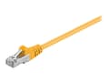 Miniatyrbilde 1 av 2: goobay - Koblingskabel - RJ-45 (hann) til RJ-45 (hann) - 50 cm - SF/UTP - CAT 5e - formstøpt, rund, uten hindringer - gul