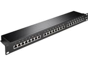 Goobay 93048, RJ-45, Cat6, 22/26, Sort, Rackmontering, 1U