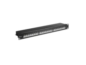 Goobay 93048, RJ-45, Cat6, 22/26, Sort, Rackmontering, 1U