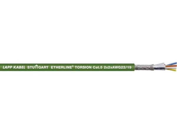 LAPP 2170888-500 Strømkabel CAT 5 S/UTP 2 x 2 x 0.32 mm² Grøn 500 m