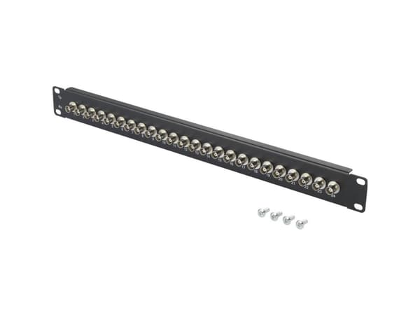 Renkforce RF-4541184, BNC, Svart, Stativmontering, 1U, 482,6 mm, 44,5 mm
